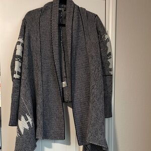BB Dakota Black and White Cardigan